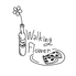 PIZZA DINER Walking Flower ピザダイナー ウォーキングフラワーのロゴ