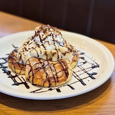 チョコバナナのパンケーキ