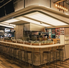 専用席のカウンター