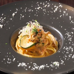 キノコとチキンクリームパスタ