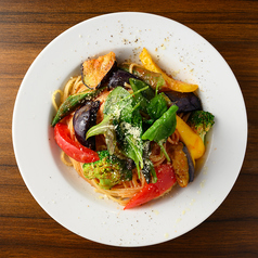 鶏と大葉のオイルパスタ