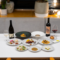 季節毎に旬の食材を取り入れたコース