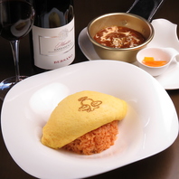 Dinner限定！さがみっこ卵を使用したふわふわオムライス