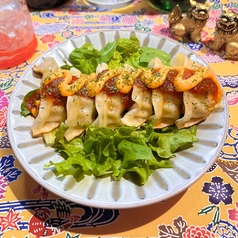サルサソースたっぷり タコスチーズ餃子