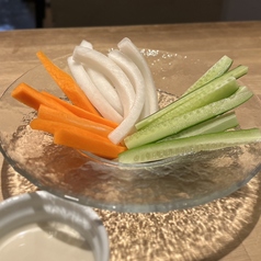 野菜スティック　アンチョビソース付き