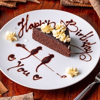 思い出に残るサプライズを！デザートプレートをご用意◎