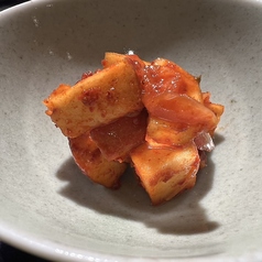 名物、りんごのキムチ