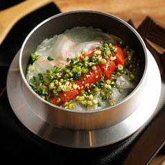 真鯛と明太子の釜飯