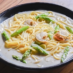 ホタテとグリーンアスパラ