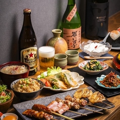 季節と仕入れに応じたこだわりの店長おすすめコース