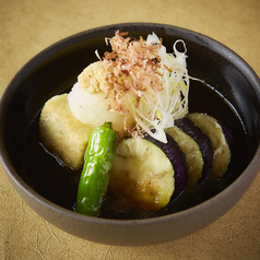 豆富と茄子の揚げだし