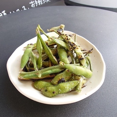 枝豆の炭火焼き