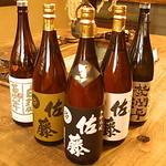 本格焼酎の種類も負けておりません！割りものも丁寧にお作りいたします。
