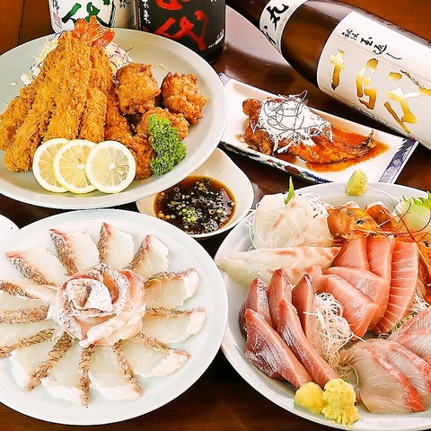 新鮮魚介・地産地消こだわりの料理！日本酒のラインナップ豊富が自慢！