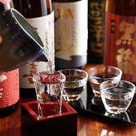 【地酒】食事に相性抜群の日本酒・焼酎を揃えてます
