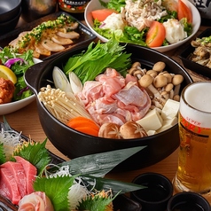 ゑ々とこ鶏のコース写真