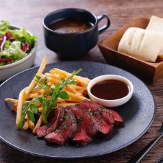 牛ハラミレアステーキ★元気つけたい時のスタミナランチ