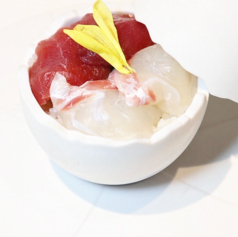 マグロと白身魚のプチ御飯