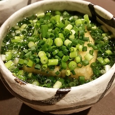 ネギたっぷり揚げ出し豆腐