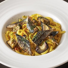 秋刀魚と秋ナスのペペロンチーノ