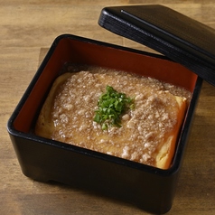 肉餡かけ出汁巻き