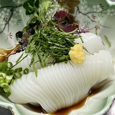 マグロ山かけ /イカそーめん / 田楽こんにゃく / そばがき /板わさ