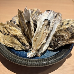 殼付き牡蠣酒蒸し