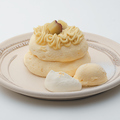 料理メニュー写真 加賀野菜 五郎島金時の米粉モンブランパンケーキ