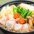 料理メニュー写真&nbsp;豆富と地鶏のすき焼き