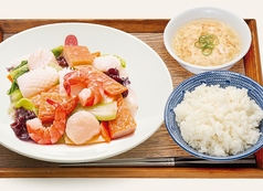 海鮮と野菜のとろみ醤油あん定食