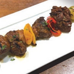 仔羊と野菜のスピエディーニ