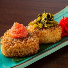 焼きおにぎり(明太子・高菜)