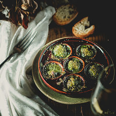 つぶ貝のブルゴーニュ風