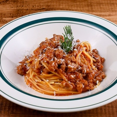 粗挽きミンチのボロネーゼ