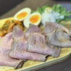 りあのレア焼豚盛り（柚子山葵おろし）