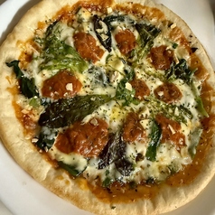 【pizza】ほうれん草とリーフのピッツァ
