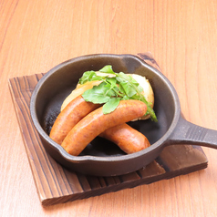 チョリソーソーセージの鉄板焼き