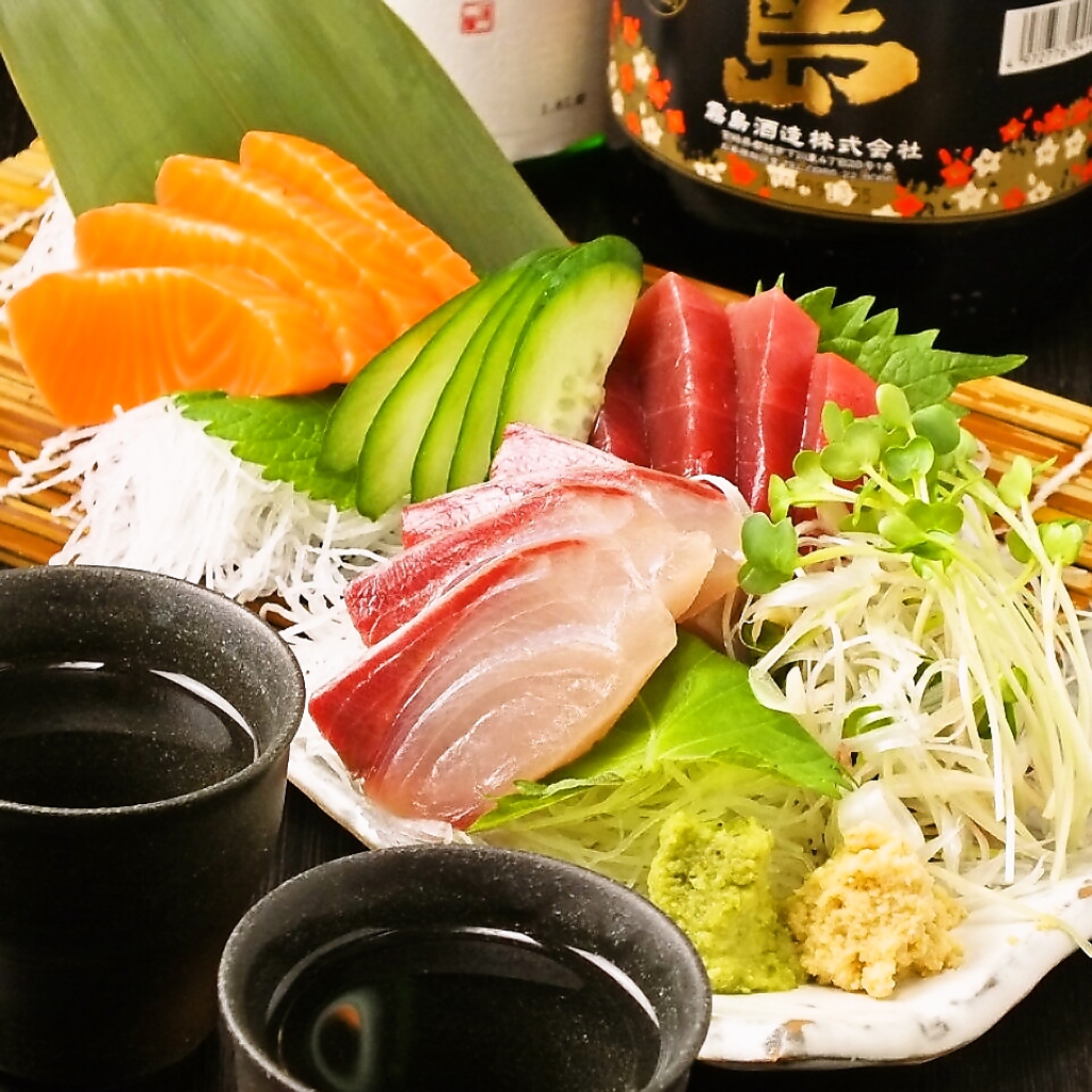 鮮魚を毎日仕入れ♪お刺身と日本酒相性は抜群のキラーカードです！