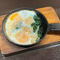 料理メニュー写真&nbsp;ほうれん草とパンチェッタのフライドエッグ