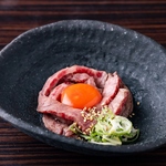 赤身のお肉を極レアで！数に限りがございますのでお早めに！
