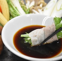 嬉しい！つけだれも4種類お楽しみいただけます