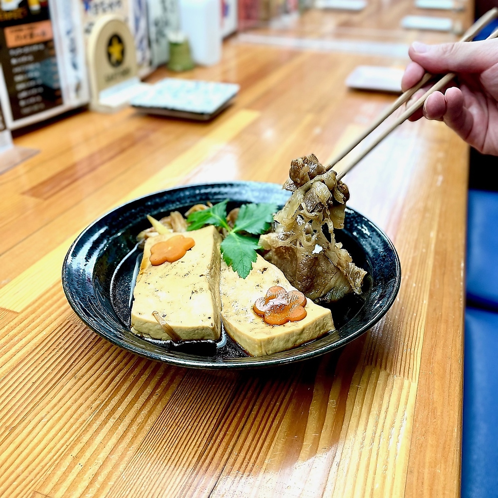 自家製の割り下を使用した飛騨牛の肉豆腐！甘辛い地元の味付けなのに後味がスッキリ！