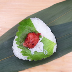大葉しらす梅結び