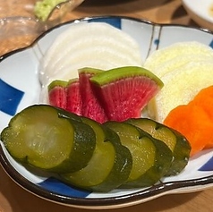 意外と人気・・?お新香の盛り合わせ