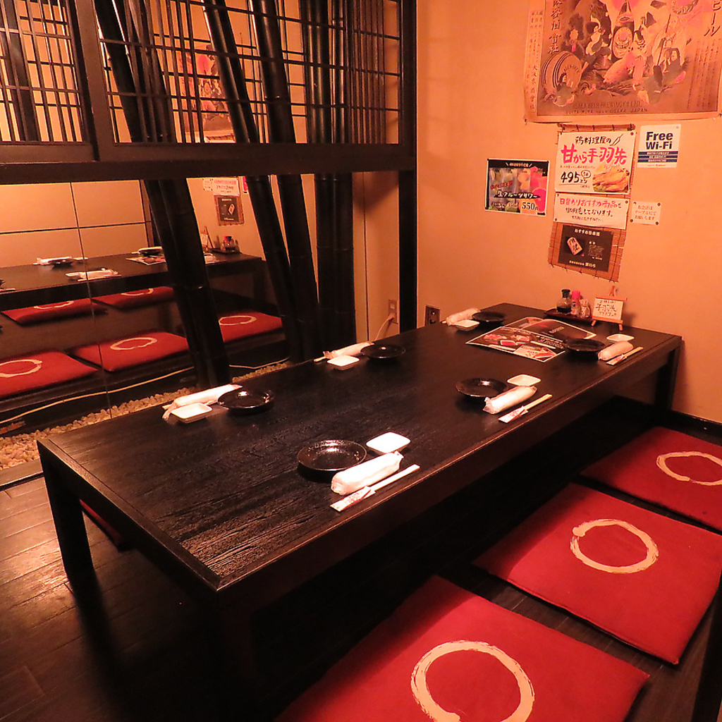 お座敷個室宴会は一間で24名、最大32名まで可能◎会社宴会・接待利用にもお気軽にご利用ください。