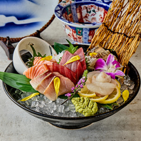 ここでしか味わえない鮮魚と創作和食を楽しみ下さい！