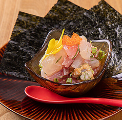 鮮魚のなめろう　～のり巻きスタイル～