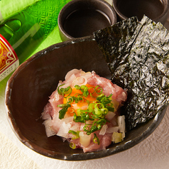 ねぎとろユッケ