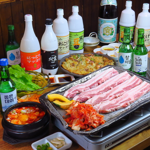 【亀有駅より徒歩3分】絶品サムギョプサルや豊富な韓国料理、韓国酒を堪能ください！