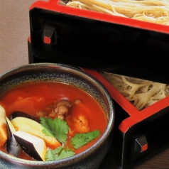 トマトつけ汁蕎麦